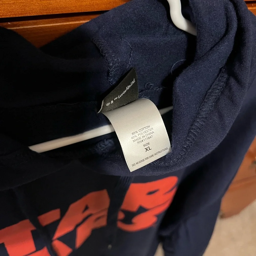 💕🌼  NWT Star Wars Mens Navy Sweatshirt Disney size XL - Picture 6 of 7